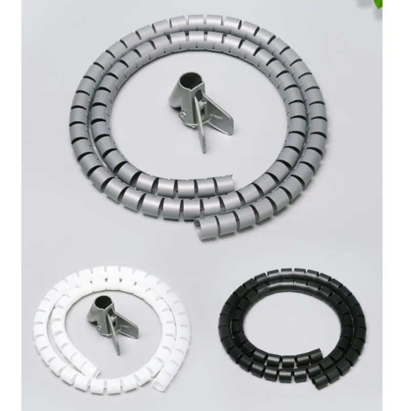Manicotto per cavo in PE Sistema di gestione avvolgicavo Organizzatore per cavi per computer Uso domestico Flessibile Durevole Misura universale