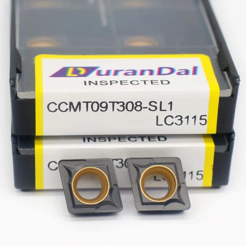 Free Shipping Carbide Inserts CCMT09T304-SL-1 LC3115 Metal Lathe Machining Indexable Cutter  Turning Tools Inserts For Cast Iron