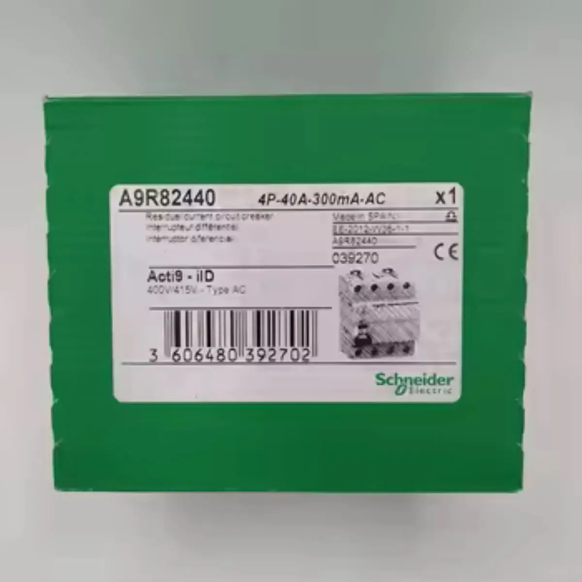 

A9R82440 Acti9 iID - RCCB - 4P - 40A - 300mA - type AC
