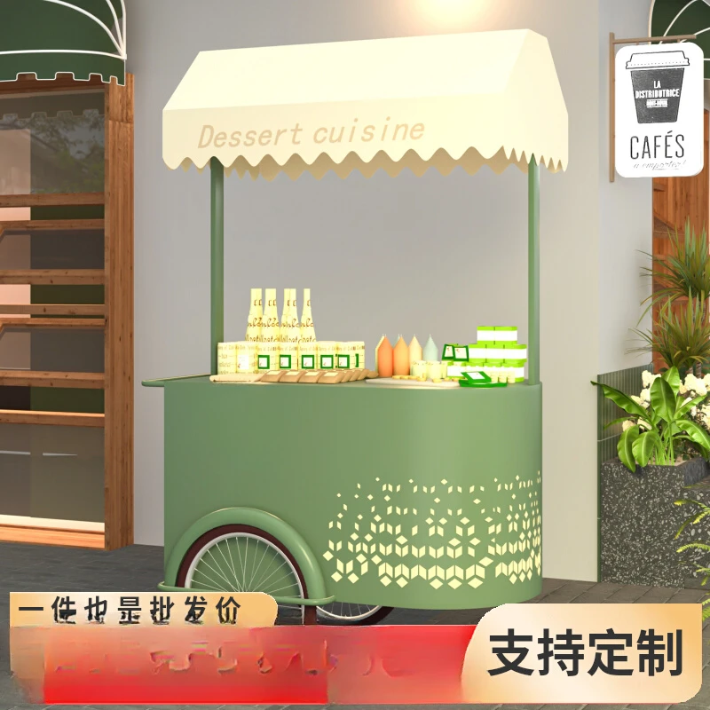 Night market selling dining car shopping mall luminous beverage car stall car outdoor street view business