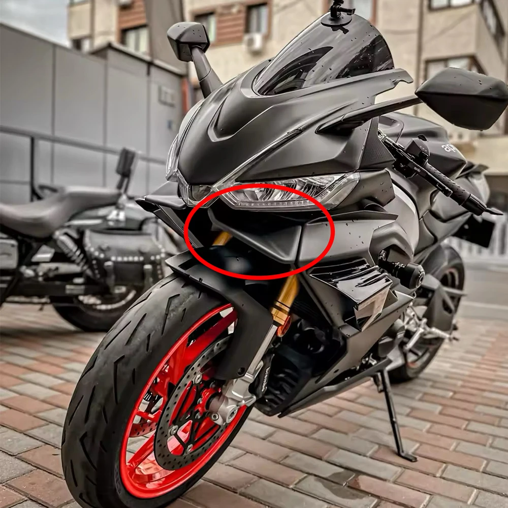 2024 RS660 NEW Motorcycle Front Lip Wind Wing Cover Cone Aerodynamics Fairing Winglets For Aprilia RS 660 2021 - 2024
