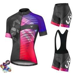 Summer Women Cycling Jerseys Set 2024 New Liv Mountian Bike Clothing Racing Bicycle Clothes Ropa Ciclismo Girls Cycling Set