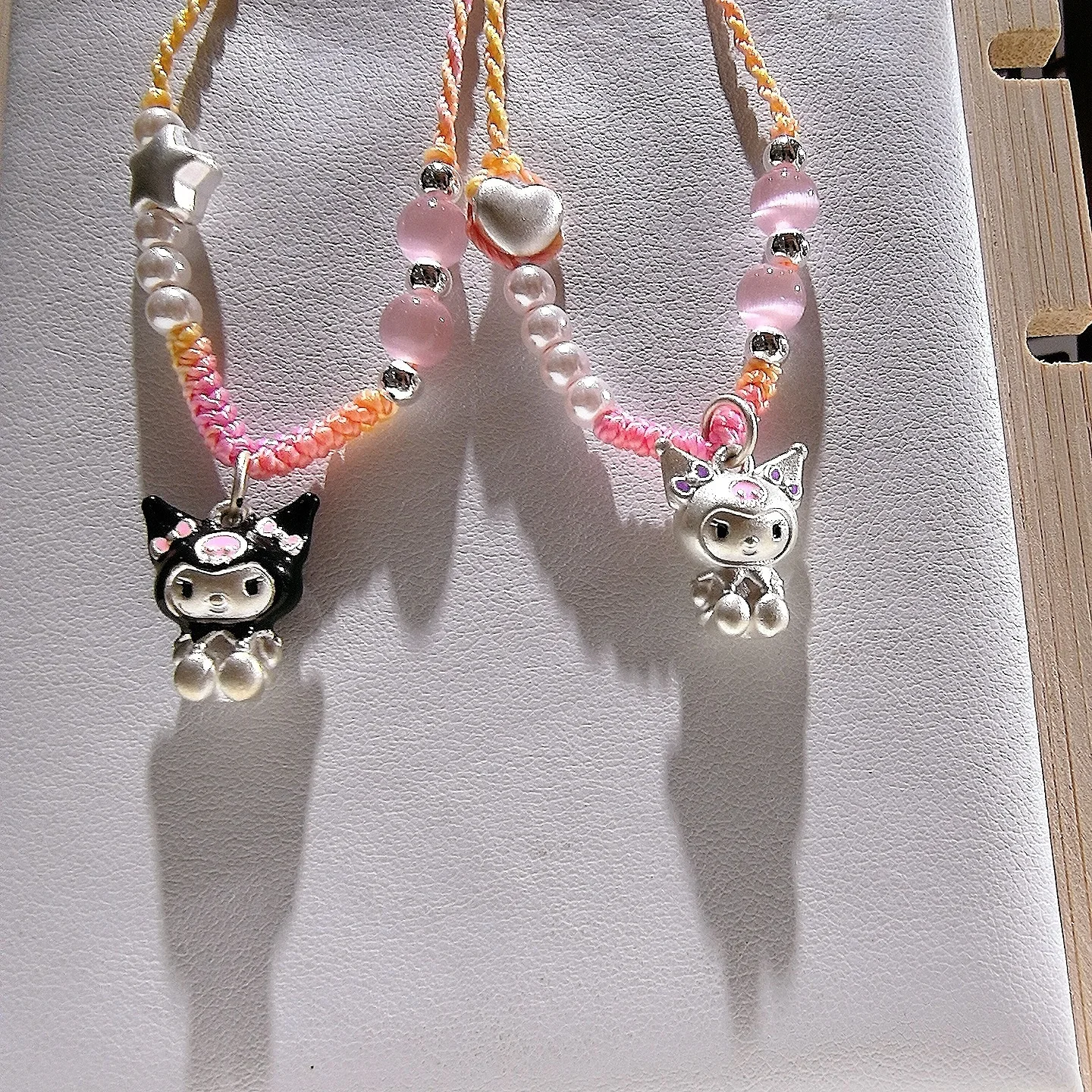 

Miniso Kulomi Pendant Sanrio Sterling Silver Necklace Birthday Gift Cute Star Cat Eyes