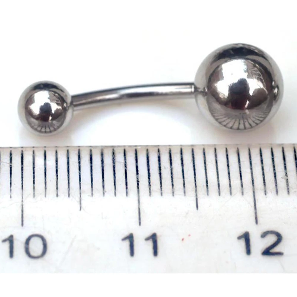 10pcs Silver Tongue Ring Set, Body Piercing