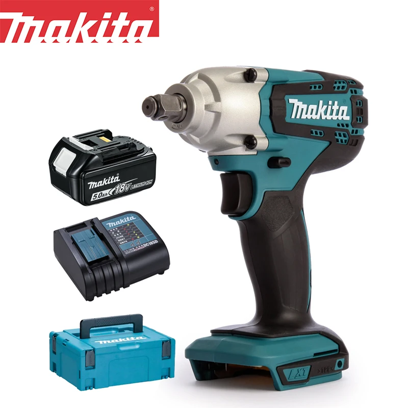 Makita DTW190 18V Cordless Impact Wrench High Torque Lithium Battery Auto Repair Air Gun Electric Screwdriver Sets