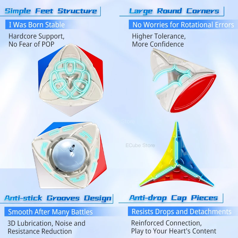 [ECube] MoYu Ivy Cube Core Magnetische Spielzeug Zauberwürfel Dual Einstellung Ahornblatt Form Geschwindigkeit Puzzle Drehen Bildung kinder Spielzeug