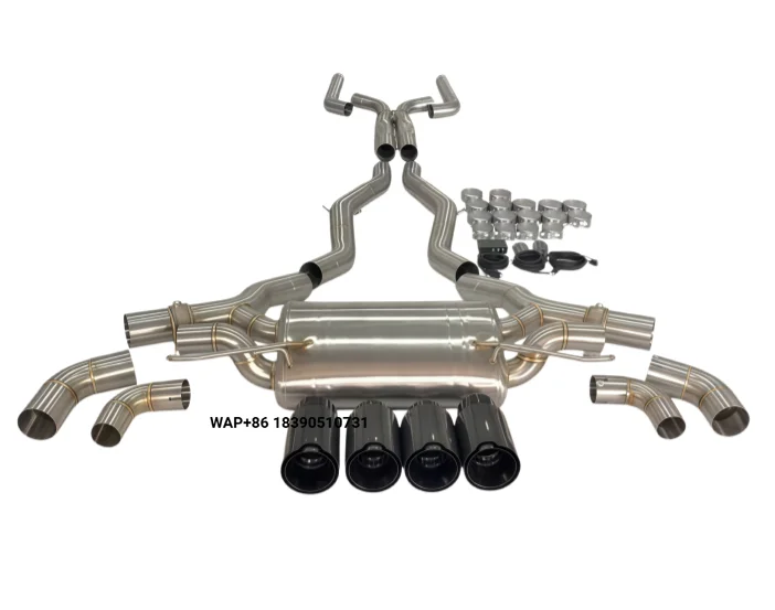 

High Performance 1.5 mm Thickness Stainless Steel Exhaust Pipe for M5 F90 Muffler Racing Performance Deep Tone Sound