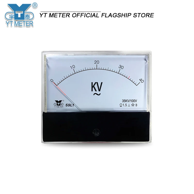 59l1 ac high voltage voltmeter 100v 5kv 10kv 12kv 25kv kV meter 100*120mm ac