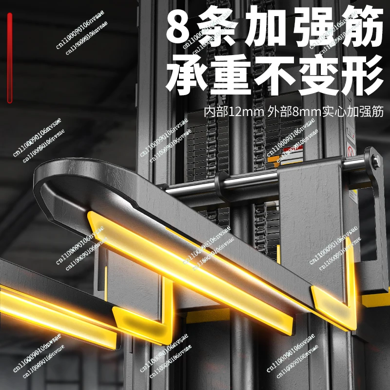 2 tons lifting handling, lifting stacking hydraulic truck Electric stacking forklift