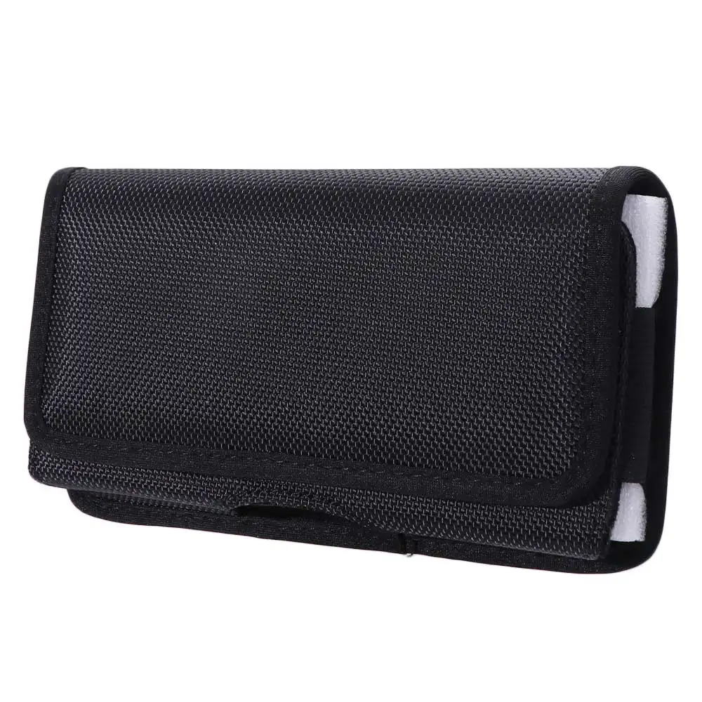 Universelle 3,5-6,3 Zoll Flip-Cover Oxford-Stoff Gürtelclip Handytasche Handytasche Handytasche für die Taille Handyhülle – Detail 3