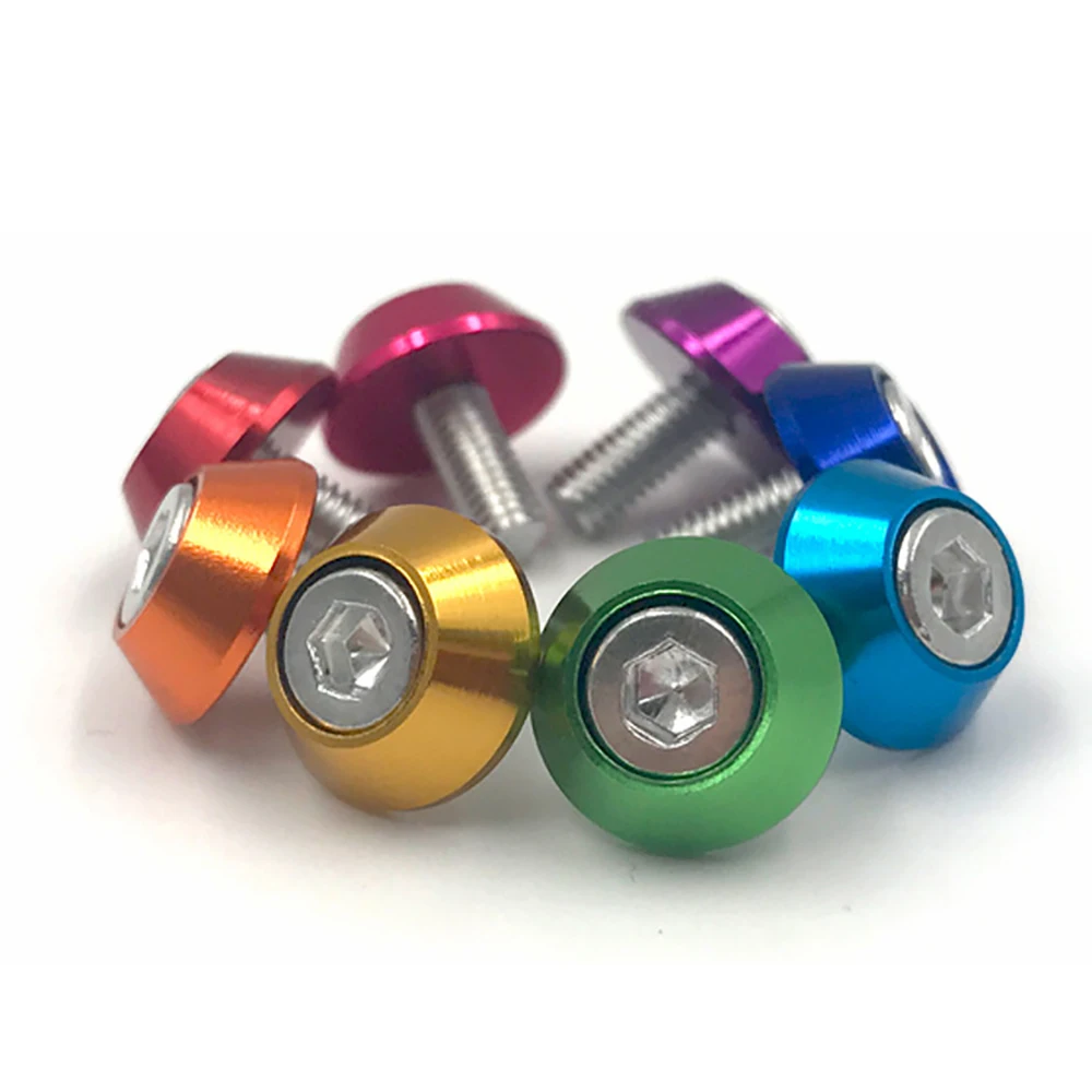 M2 M2.5 M3 M4 M5 M6 M8 M10 Aluminum Alloy Washers For Cap Screw Gasket Washer Multicolor Rc Car Accessories