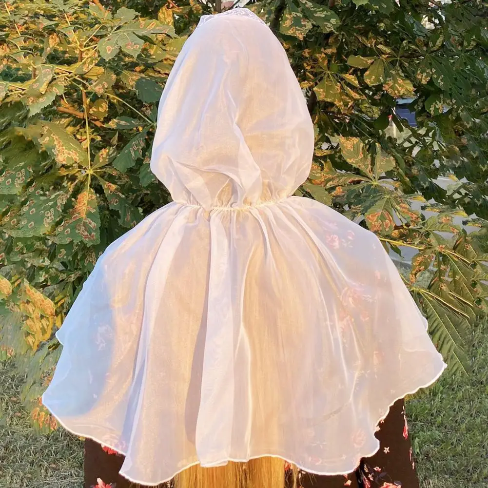 

Women Headscarf Embroidery Lace Splicing Downward Shape Handkerchief Solid Color Thin Female Headwear Шарф