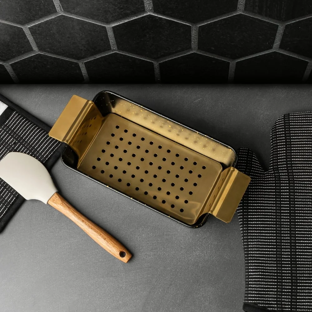 مقلاة رغيف غير لاصقة مع قالب خبز من الفولاذ المقاوم للصدأ، أدوات خبز المطبخ، مقاومة للحرارة، سهلة الإصدار، متينة وآمنة للفرن #3