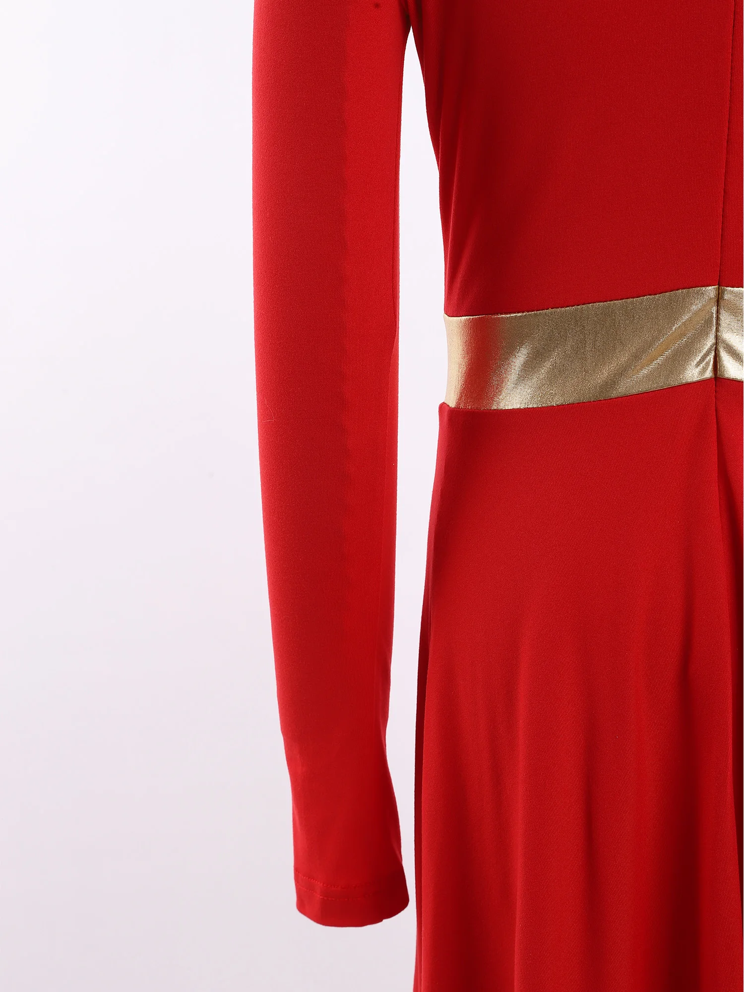 

Kids Girls Worship Liturgical Costume Choir Church Robe Dress Long Sleeve Zipper Maxi Dress for Praise Lyrical Ballet Dancewear