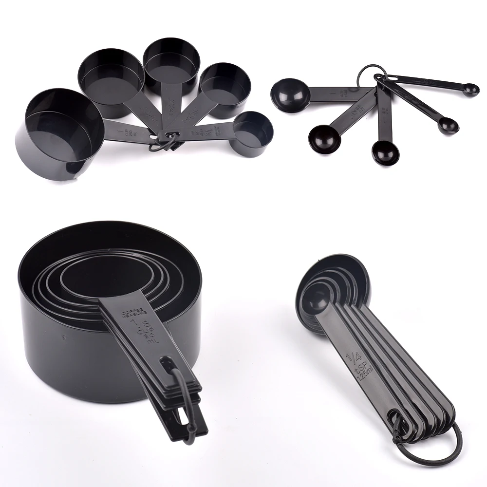 Juego de tazas y cucharas medidoras para el hogar, utensilios de cocina de 5/10 piezas, se puede utilizar para almacenar Cocina