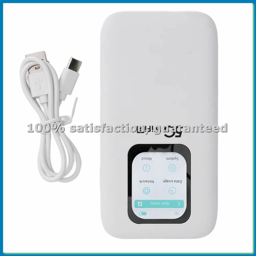 New 5G Mobile Hotspot 1.25Gbps Upload Long Battery Life Wifi Device 2.4GHz 5.8GHz WiFi 6 with SIM Card Slot for Travel-A09I