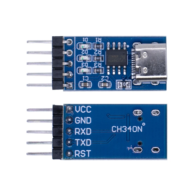 TYPE-C USB to TTL Serial Port CH340N Module CH340 DC 5V/3.3V Upgrade MCU Download Brush Line