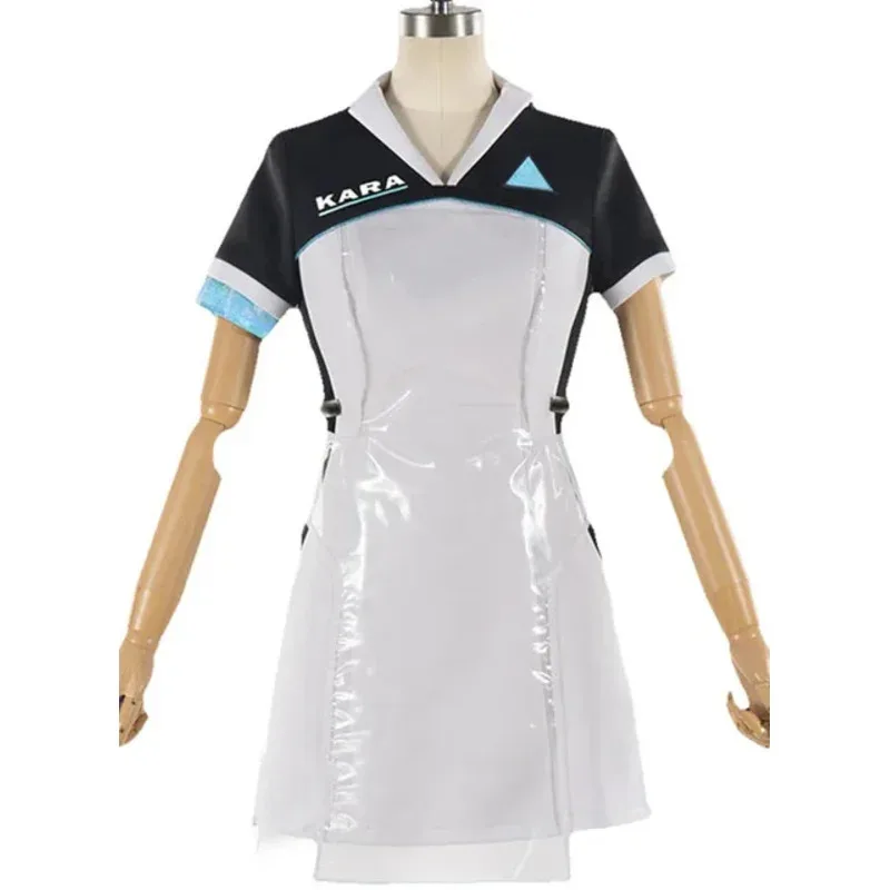 Game Detroit: Become Human Connor RK800 Agent Suit KARA Cosplay Costume Code AX400 Agent Outfit Girls Cute Dress jacket full set