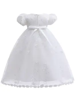 10 best sales Vestido branco para chá de bebê - №6