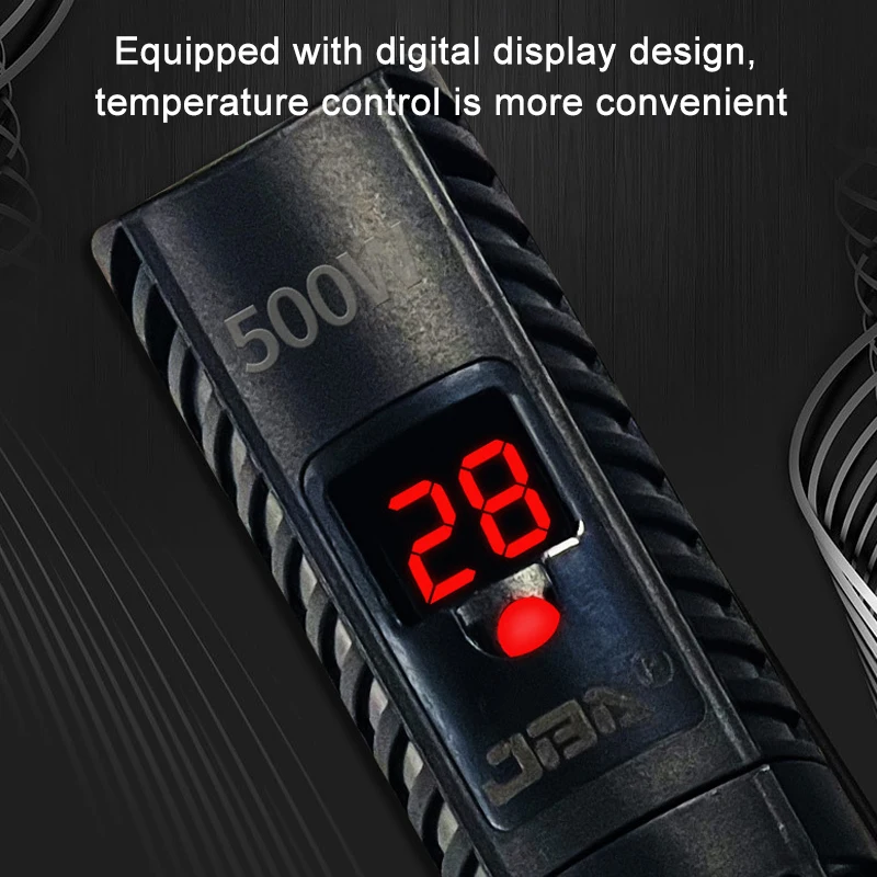 Aquarium Heater Fish Tank LCD Display Digital Thermostat Submersible Water Heating Rod Constant Temperature Control 220v 500W