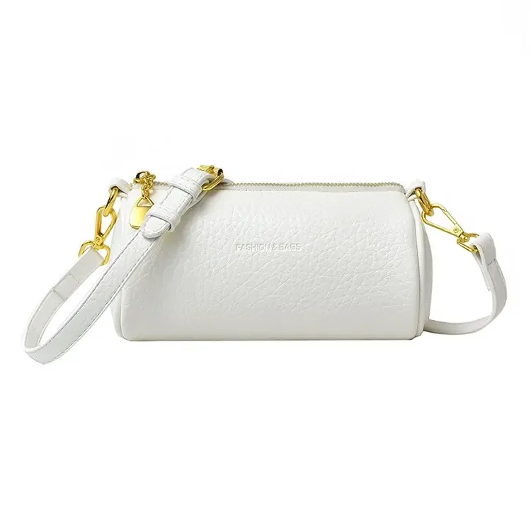 

2025 Summer 2312 New PU Fashion Versatile Women's Shoulder Bag Messenger Bag Zipper Doudou Bag