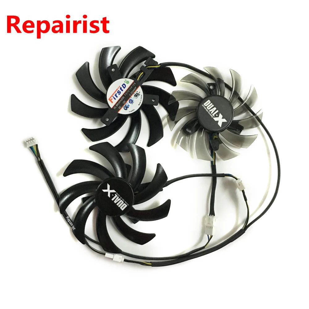 3Pcs/Set Graphics Card Fan VGA Cooler For Sapphire R9 270X/280X/290/290X VAPOR-X OC TOXIC Video Card