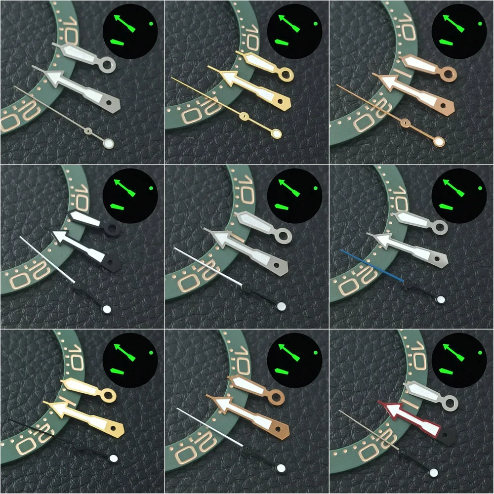 NH35 pointer high-end watch accessories watch pointer green super bright suitable for NH35/NH36/NH38/NH70 movements