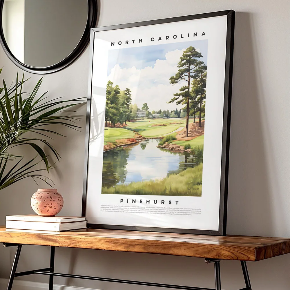 Augusta National Golf Poster Prints Home Decor Irish Golf Map Canvas Painting Office Wall Art Gift Home Decoration