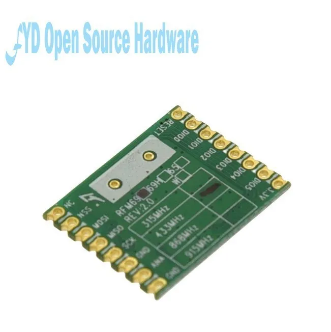 1pcs  RFM69W RFM69 | 433MHZ | 868MHZ  | 915MHZ FSK Transceiver Module 13dBm Frequency