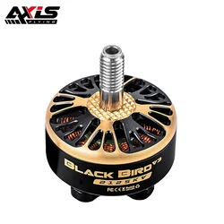 Axisflying BlackBird V3 2207 1975KV/ 2125KV/ 2725KV 5inch Brushless Motor 6s Lipo M5 shaft For Freestyle Sbang RC FPV Drone