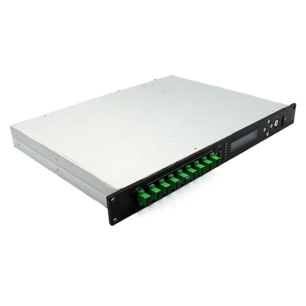 

Fiber Port Dual Power Supply, 8 Way CATV 1550nm Optical Amplifier, 20dBm, SC/APC, 220V or 48V