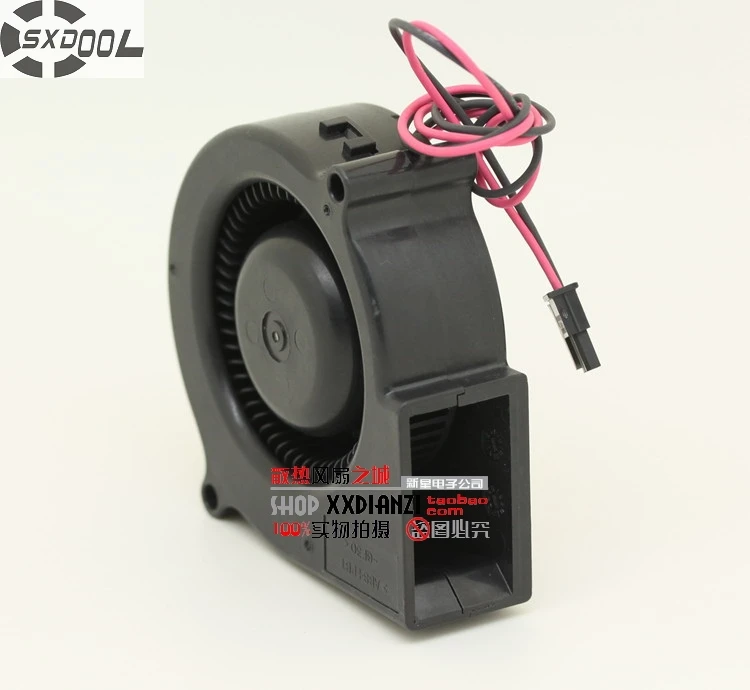 

SXDOOL DC Blower SMBD24H4 DC 24V 0.19A 7625 76MM Turbo Cooling Fan