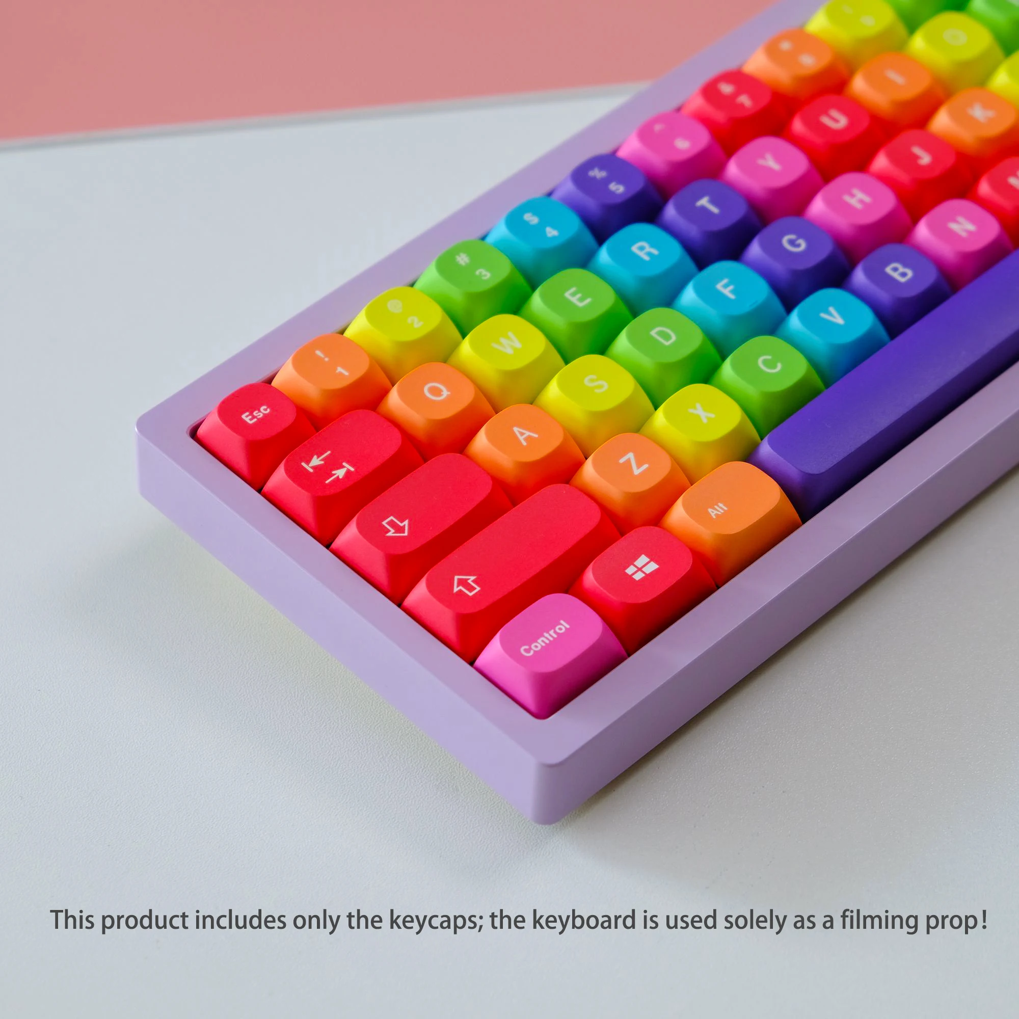 

130 Keys Rainbow PBT Keyboard Keycaps MA Profile 5 Sides Dye Sublimation Keycaps for MX Switches Gamer Mechanical Keyboard
