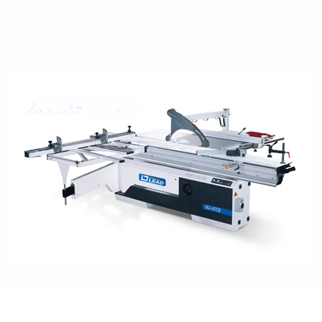 Auto lifting precision sliding table panel saw