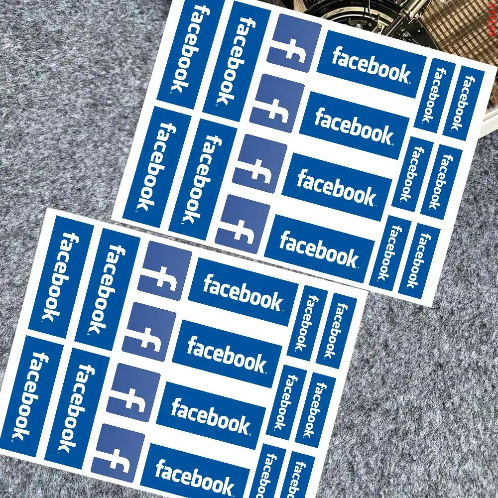 

Наклейка на мотоцикл Facebook-k в японском стиле, светоотражающая, для кузова мотоцикла, автомобиля, шлема