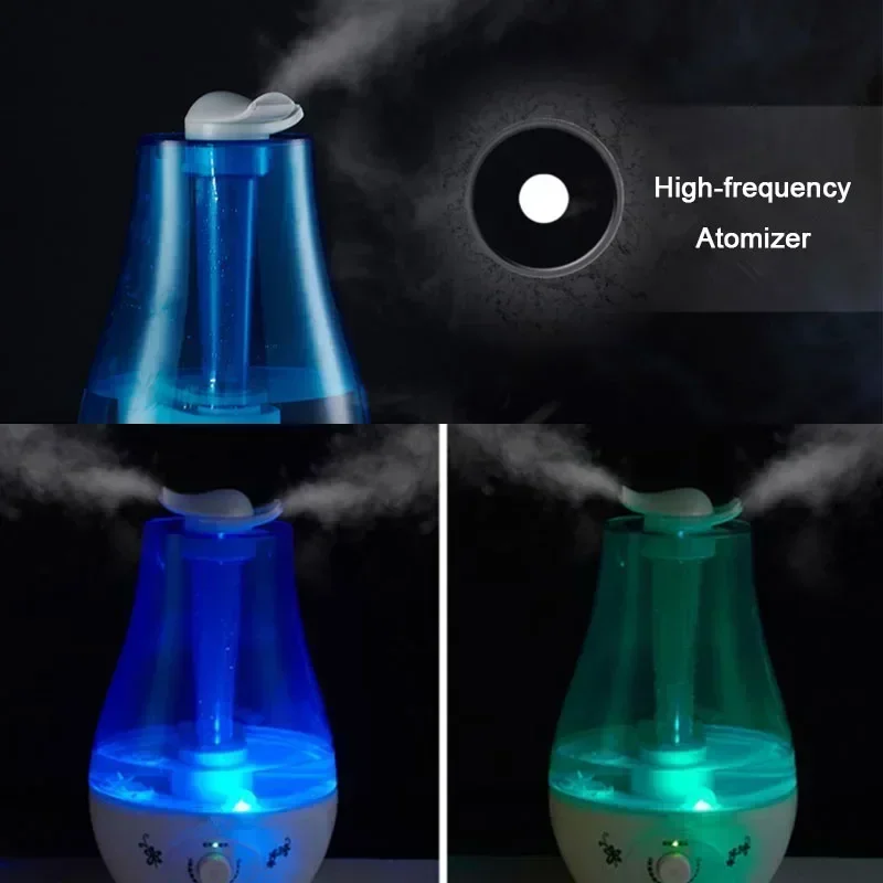 

For Home Office Baby Room Big Mist Volume Fog Mist Maker Essential Oil Diffuser 3000ML Ultrasonic Air Humidifier Double Sprayers