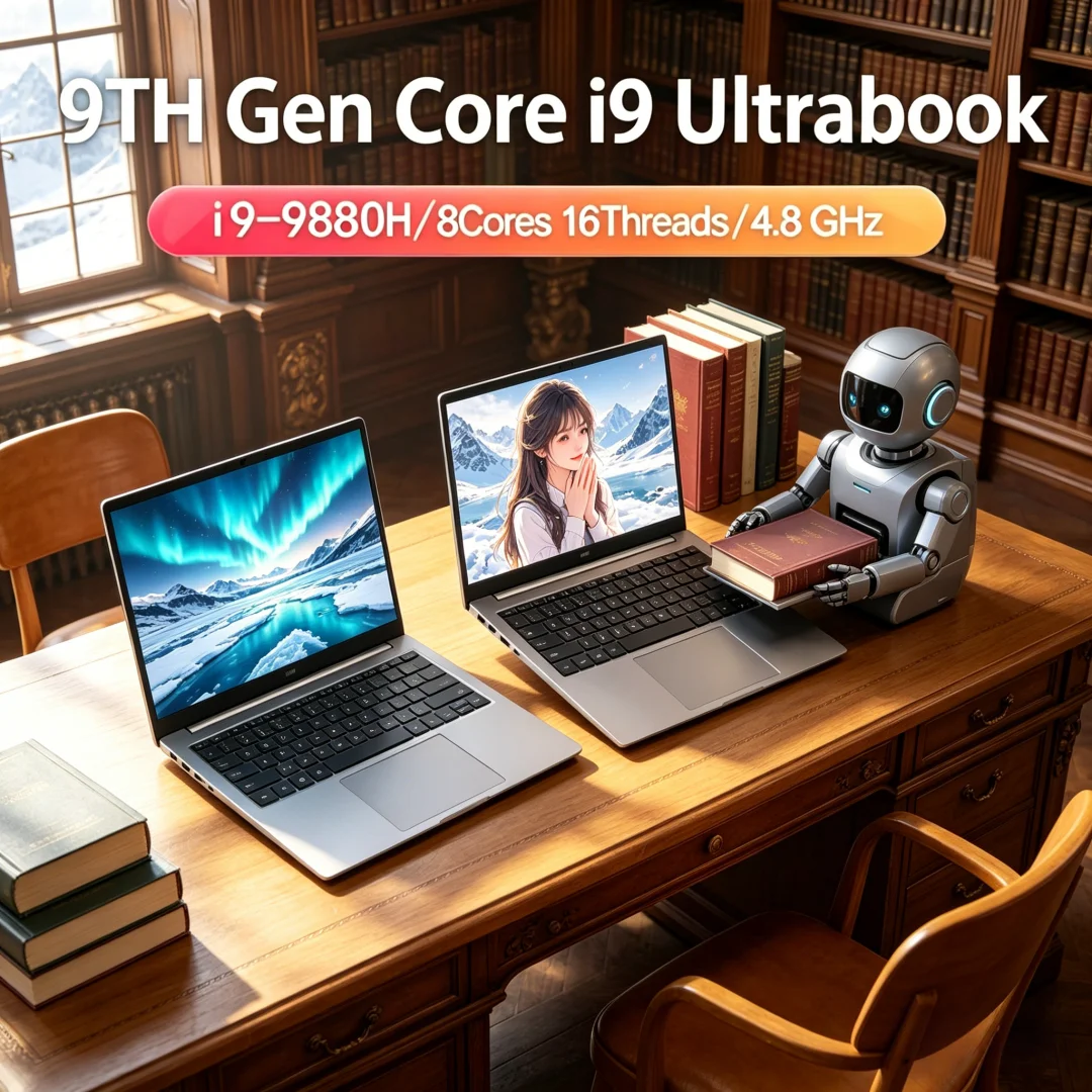 Sagacious Breathtaking Top-Grade 15.6 Inch Laptop Intel Core I9-12900H/i9-10885H Windows 11 Pro 2DDR4 2M.2 SSD Ultrabook Compute