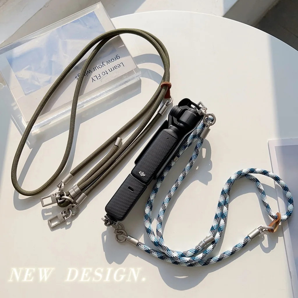 Adjustable Universal Anti-Loss Shoulder Lanyard for DJI OSMO Pocket 4 Pro/4/3 with 1/4 Inch Screw Detachable Wrist Hand Strap