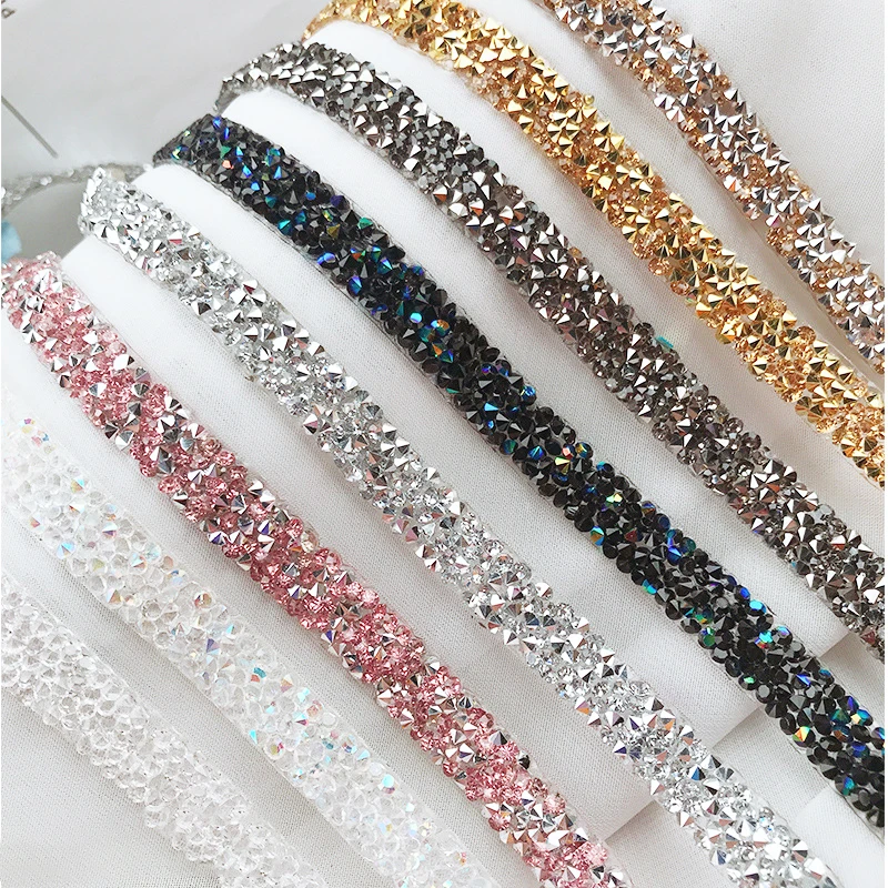 Diamond Band Diy Clothing Code Chain Iron Diamond Band Lace Diamond Band Gemstone Diamond Band Rubber Mesh Lace