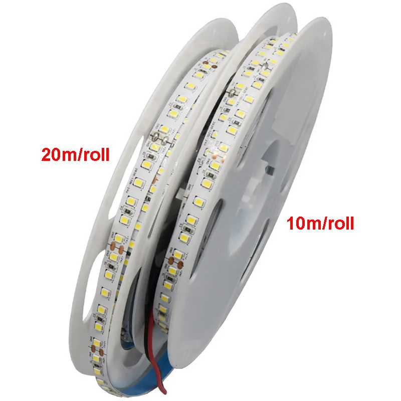 

20m 10m/ roll LED Strip 24v 120 leds/m 3000k Natural White 4000k 6000k 8mm Cabinet Ceilling Project Home Soft Flexible Tape