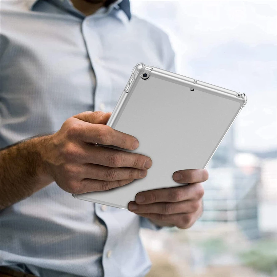 Klare Hülle für Ipad Pro 11 12,9 10,5 9,7 9. Generation mit Stifthalter-Abdeckung Ipad Mini 6 Air 5 4 3 2 1 10. 8 7 5 Tpu-Hülle – Detail 10