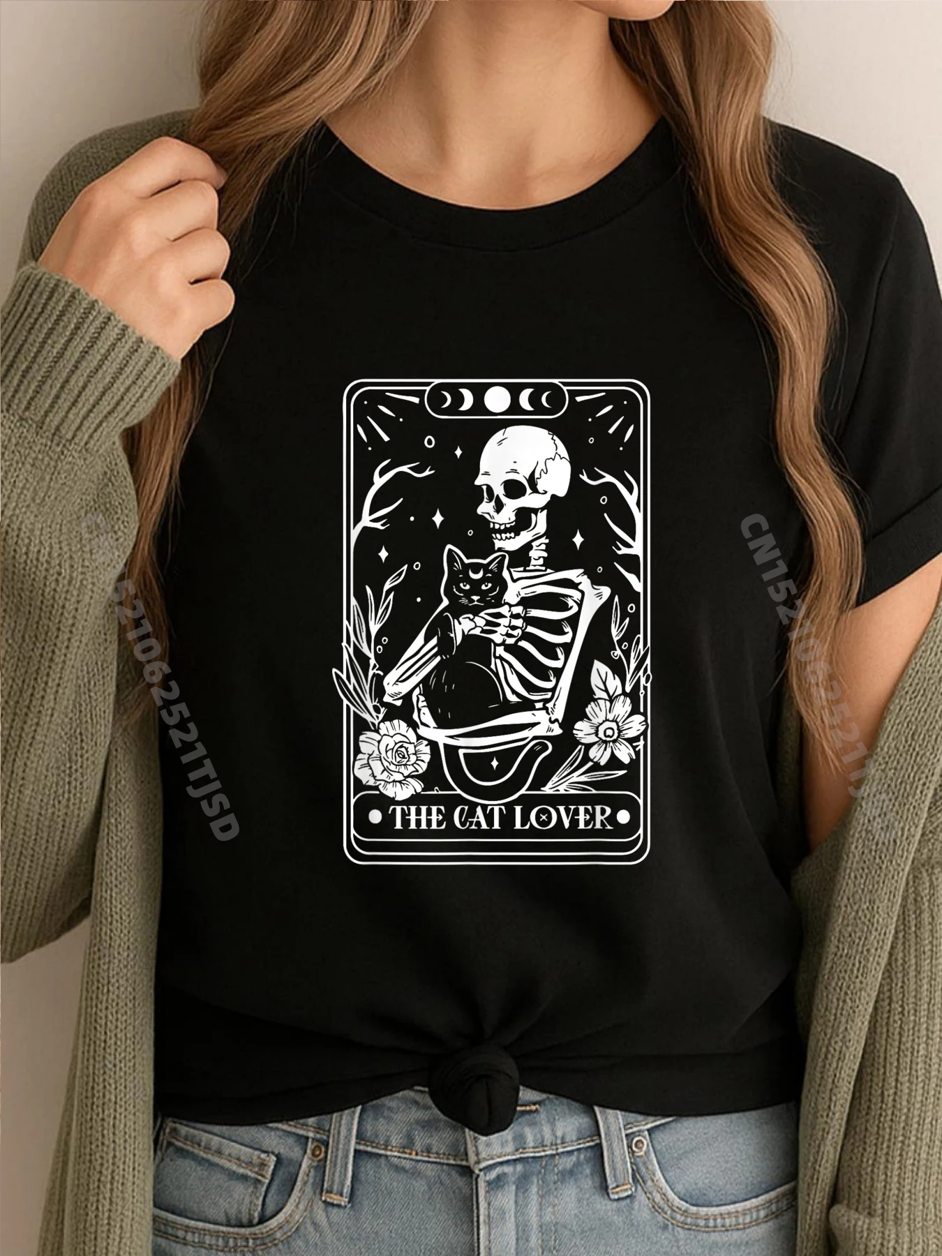 

Halloween For Cat Lover Black T Shirt New Shirts And T-Shirts T Shirt Washed