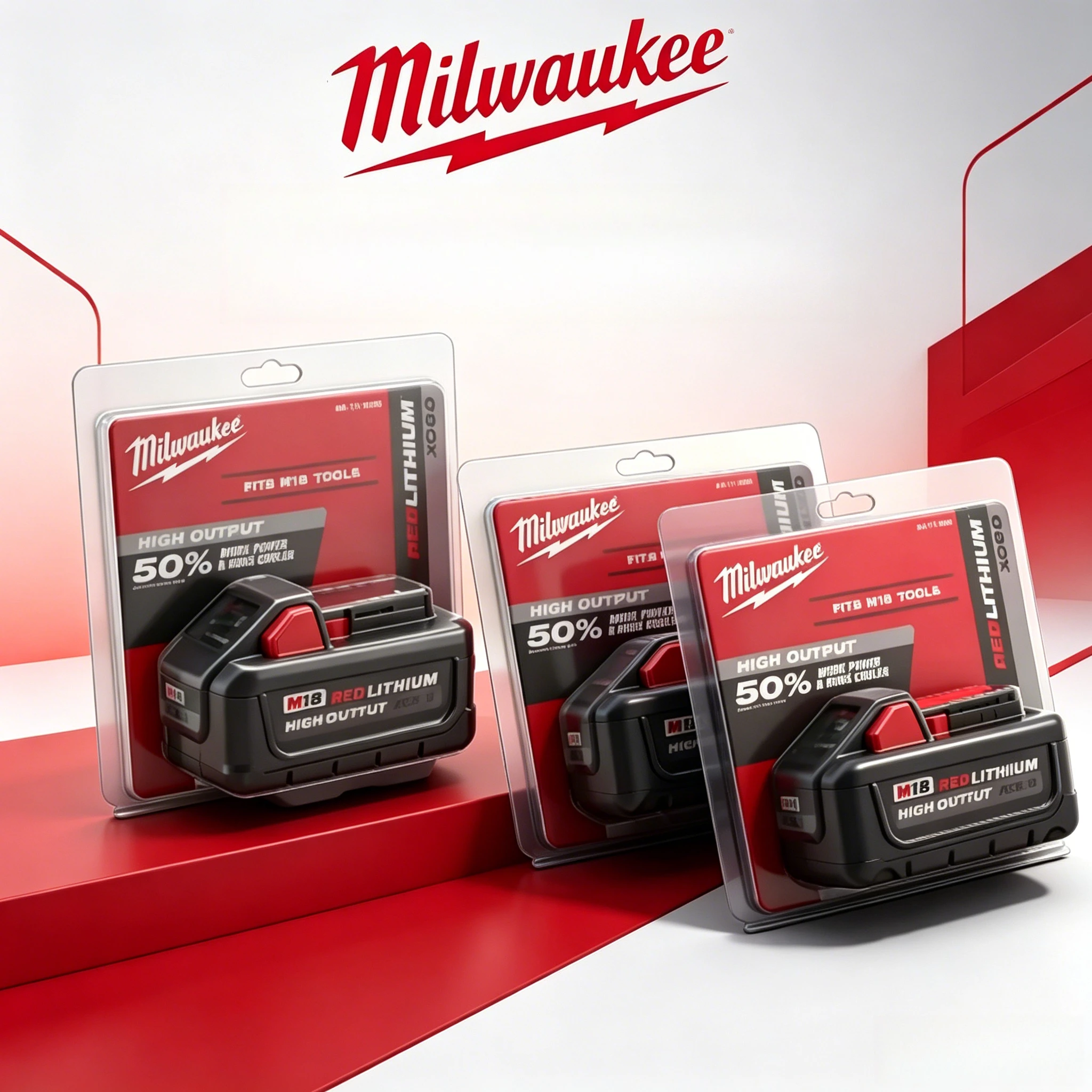 

Milwaukee M18B6 6.0Ah & M18HB8 8.0Ah 18V High Output Battery 48‑11‑1812 48‑11‑1880 for Power Tools rechargeable battery