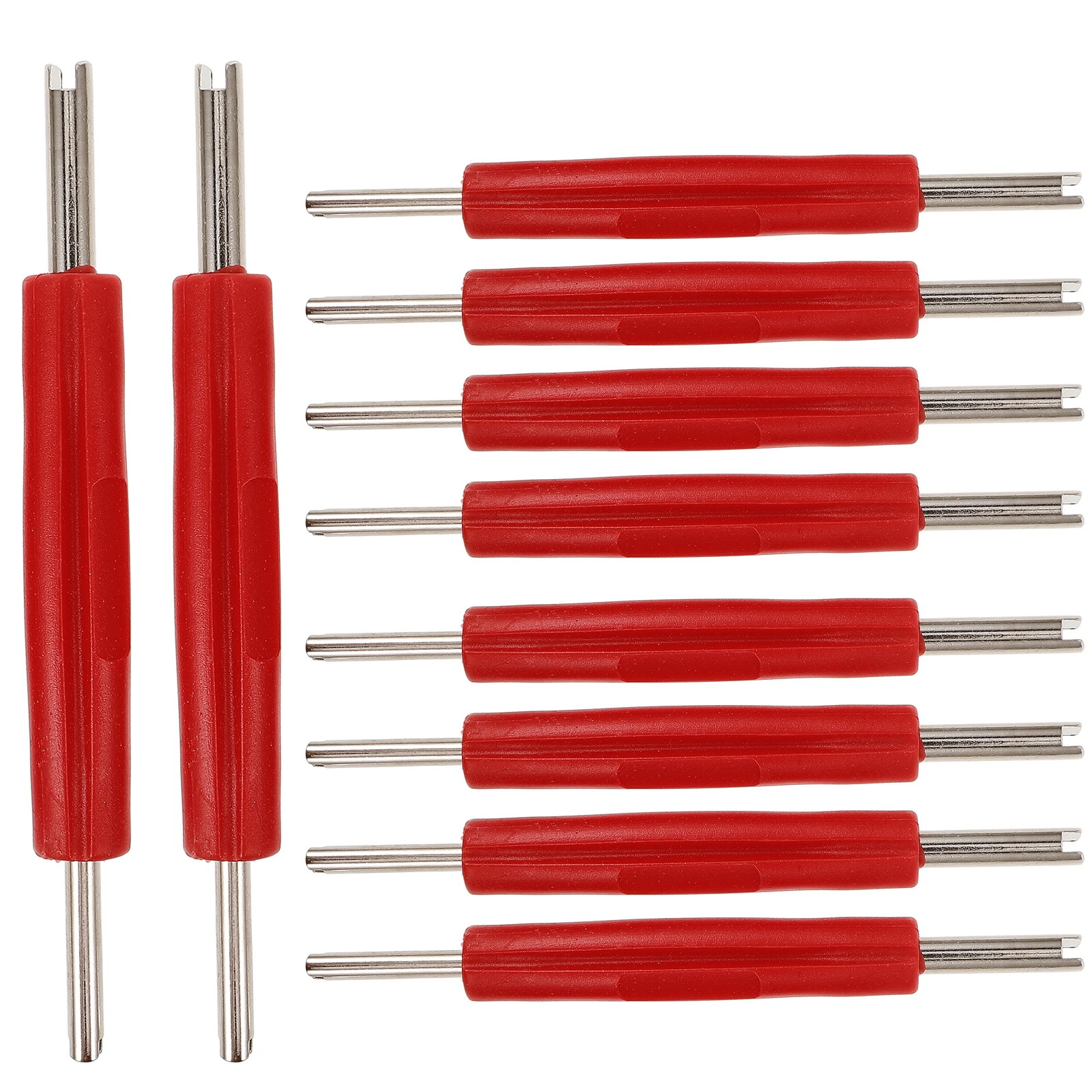 

10pcs Valve Core Wrench Dual Head Tire Repair Tools Hvac Valve Stem Removal Durable Storage Portable Maintenance