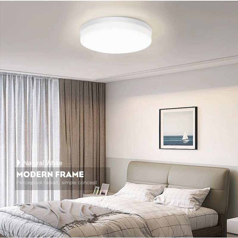 MARPOU Round LED Ceiling Lamp Ultra-thin Modern Lights Living Room 48W 36W 24W 18W Bedroom Indoor Home Decoration Lights