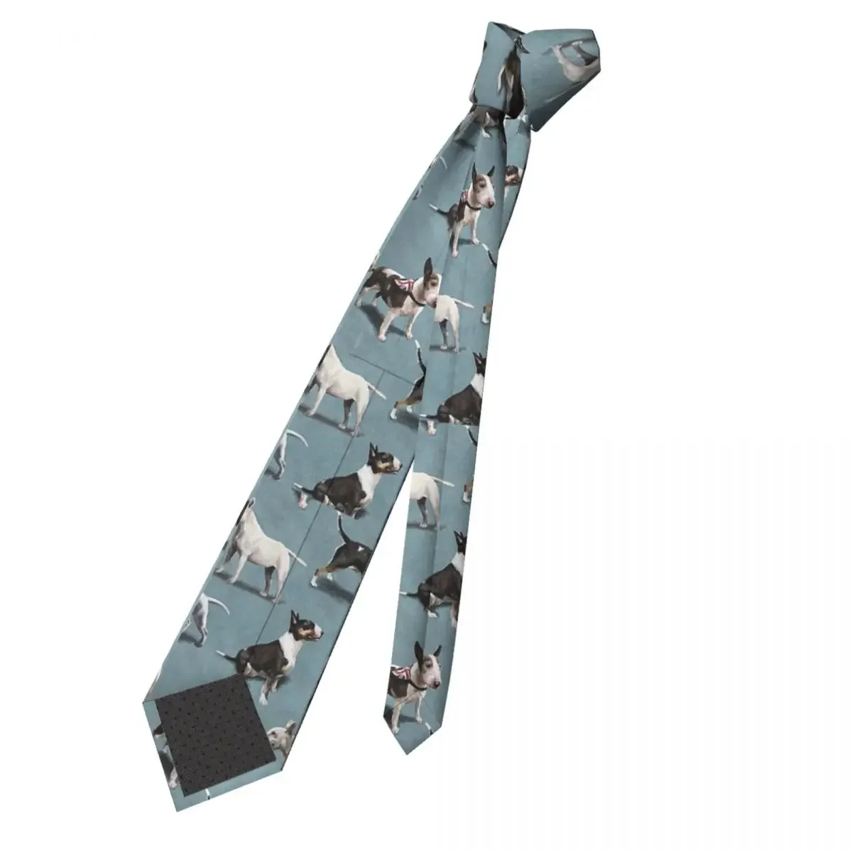 The Bull Terrier Dog Unisex Necktie Casual Polyester 8 cm Classic Neck Tie for Men Suits Accessories Cravat Cosplay Props