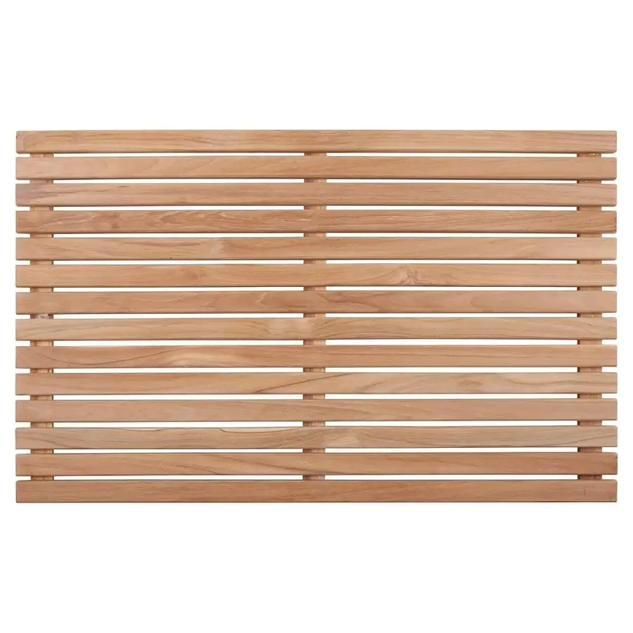 

Style Premium Teak Shower Bath Mat for Indoor Outdoor Use NonSlip Wooden Platform for Spa, Sauna, Shower, Pool, Bath, Hot Tub Fl