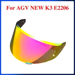 Motorcycle Helmet Visor Lens For AGV NEW K3 E2206 Replace Anti-UV Anti-Scratch Dustproof Wind Shield Motorcycle Accessories
