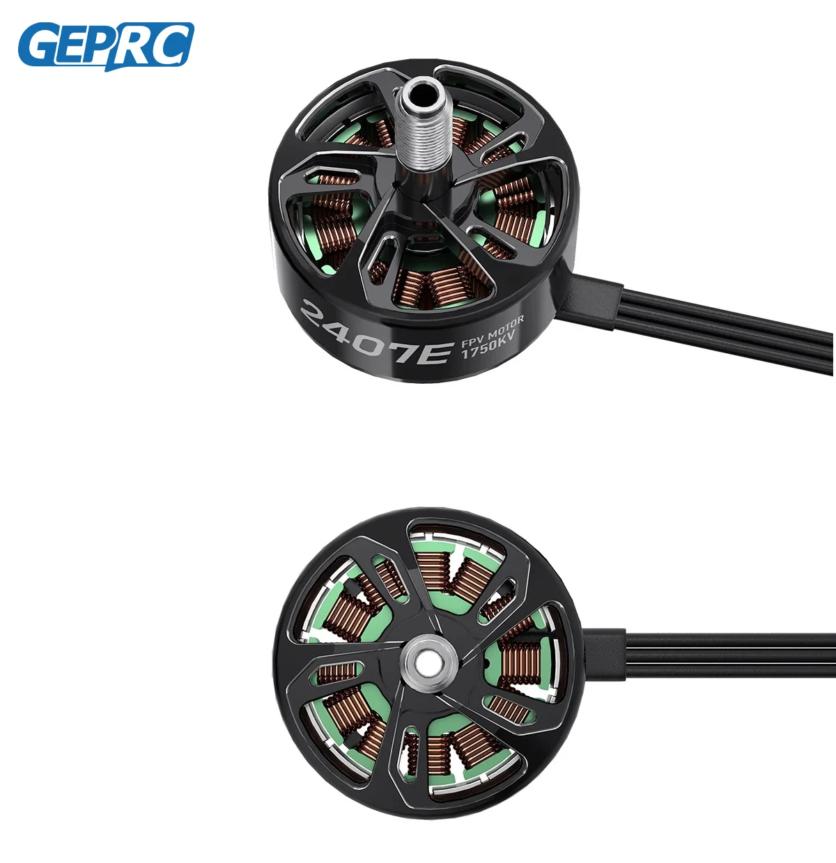 GEPRC SPEEDX2 2407E Motor 1750KV alto par baja potencia uso adecuado para 5-6 pulgadas Racing FPV Quads Racing RC Drone multicóptero