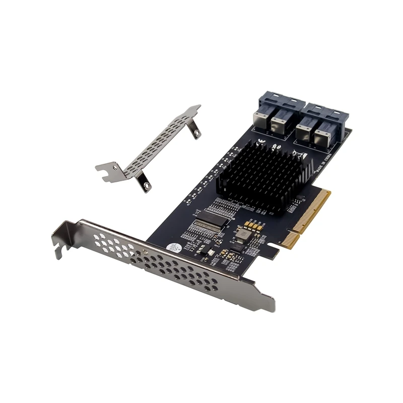 

Карта расширения ST537 Pcie X8 U.2 SFF8643 жесткий диск SAS, многофункциональная удобная портативная карта расширения для хранения Nvme, простая установка